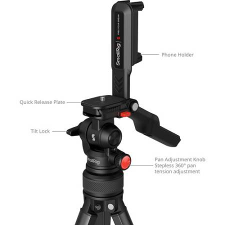 SmallRig 5473 - zestaw, statyw Alu + głowica video - szczegóły